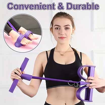 Banda de ejercicios con pedal | Flexi Gym ®️ | + 2 REGALOS SORPRESA 🎁