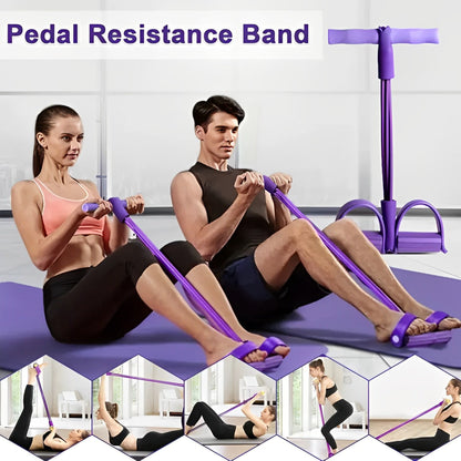 Banda de ejercicios con pedal | Flexi Gym ®️ | + 2 REGALOS SORPRESA 🎁